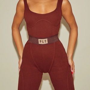 Pretty little thing Chocolate biker short romper